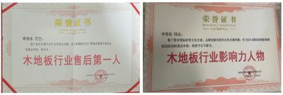 木地板優(yōu)秀行業(yè)優(yōu)秀勞?！陚|